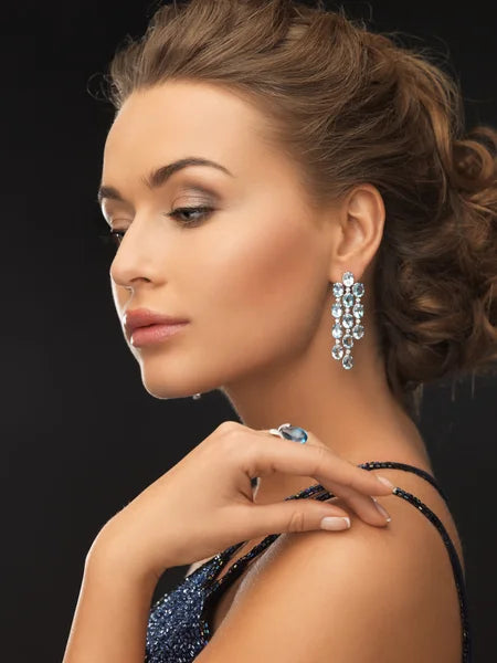 Discover Exquisite Earrings Featuring Sterling Silver and Brilliant Diamonds