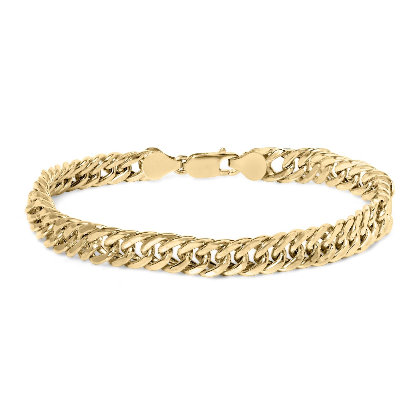 10K Yellow Gold Cuban Link Bracelet - 8.5 Inches - Bracelets/Bracelet/Link