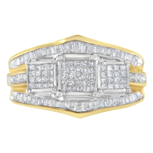 10KT Two-Toned Gold Diamond Ring (1 cttw, H-I Color, SI1-SI2 Clarity)