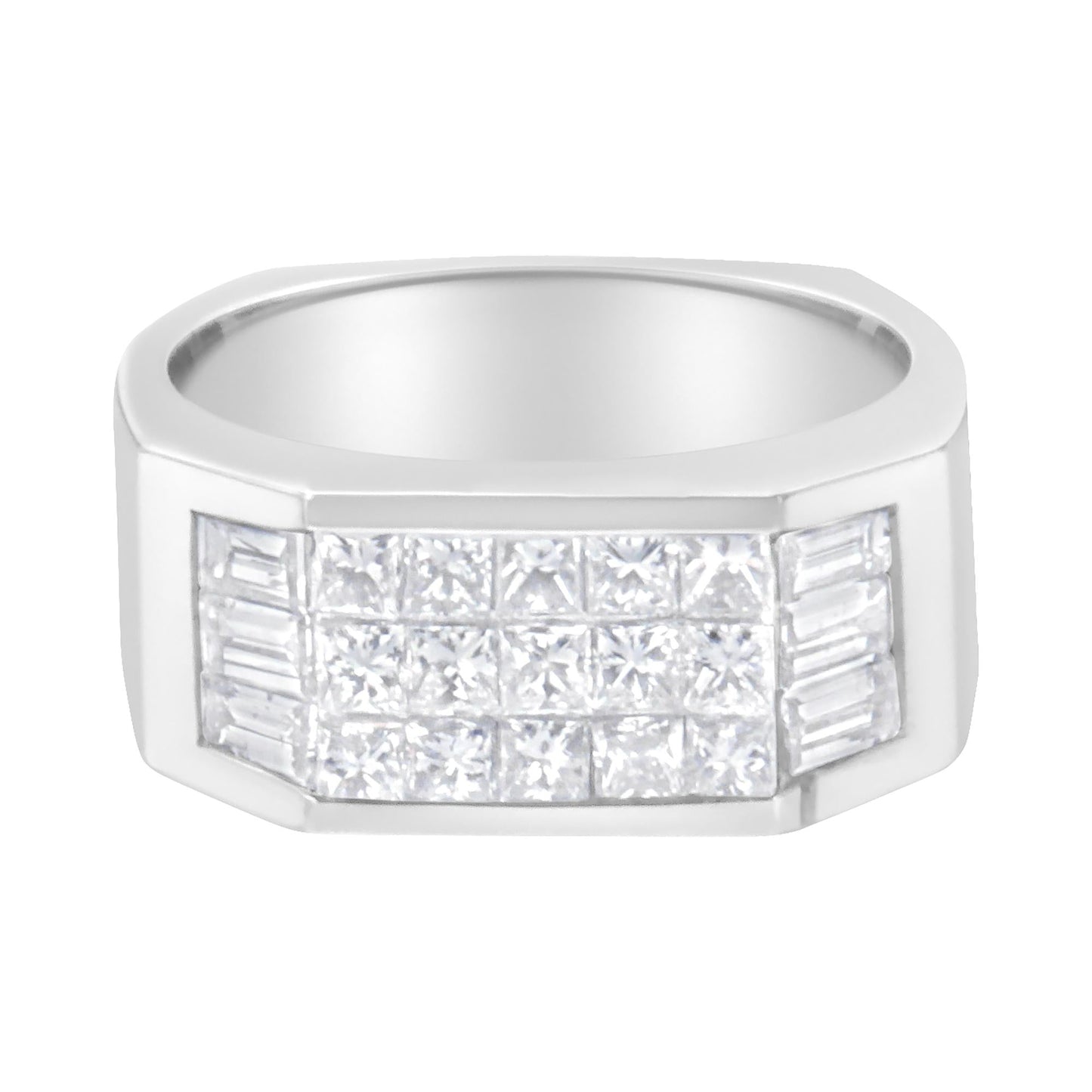 14KT White Gold Diamond Ring (1 3/4 cttw G-H Color VS2-SI1 Clarity) - 6.25