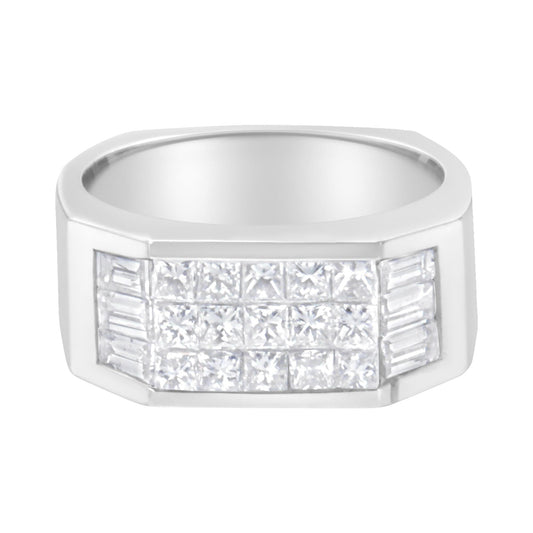 14KT White Gold Diamond Ring (1 3/4 cttw G-H Color VS2-SI1 Clarity) - 6.25