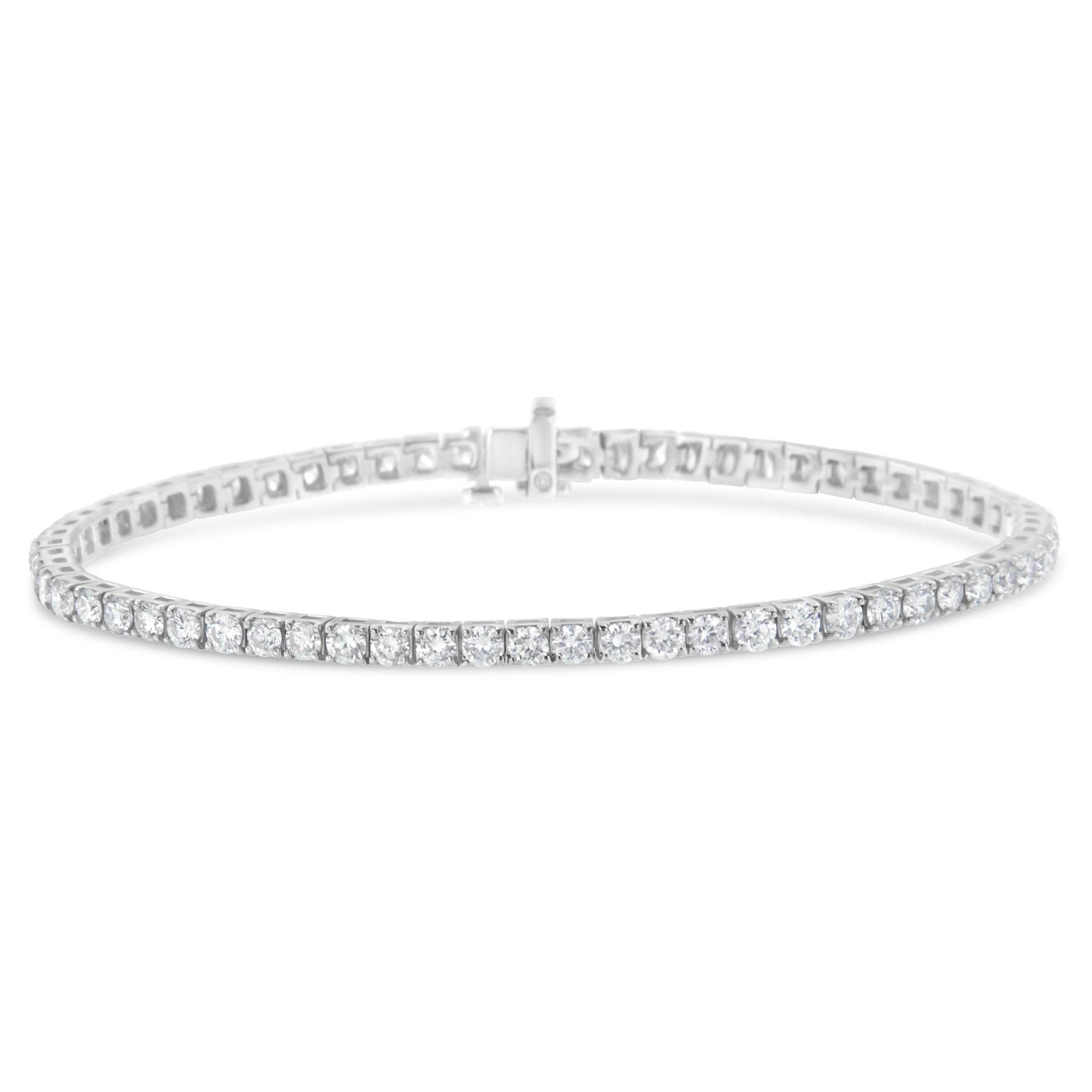 IGI Certified Diamond 14K White Gold Classic 7” Tennis Bracelet - Choice