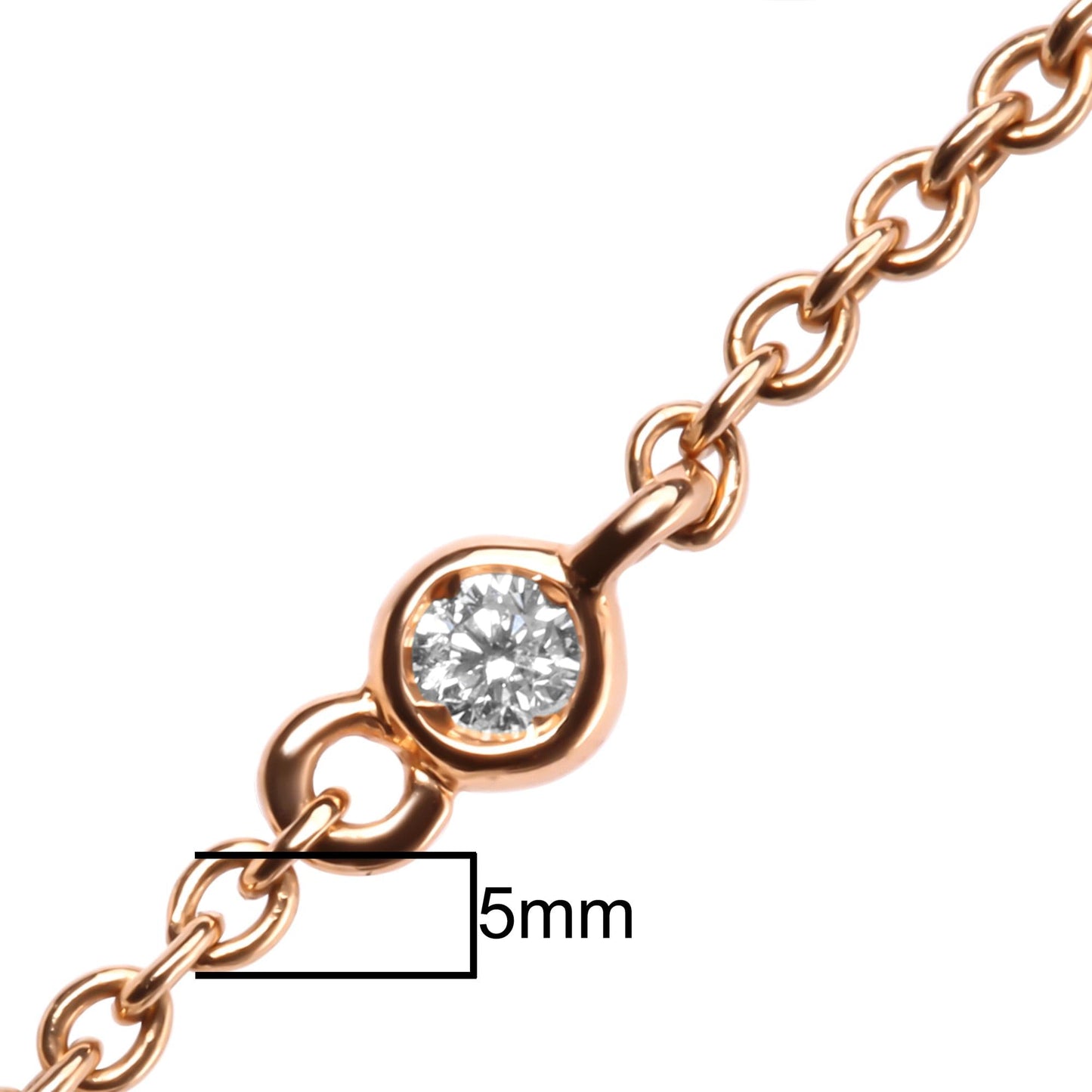 18K Rose Gold 1/2 Cttw Diamond and Freshwater Pearl Double Strand Station